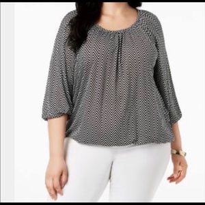 Michael Kors Black and White blouse